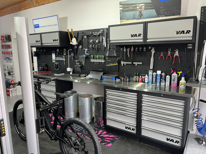 Foto der Fahrradwerkstatt von Bikedreams 